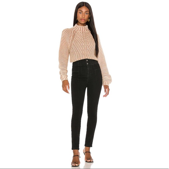 New Free People Jayde skinny black high rise jeans - Picture 5 of 11